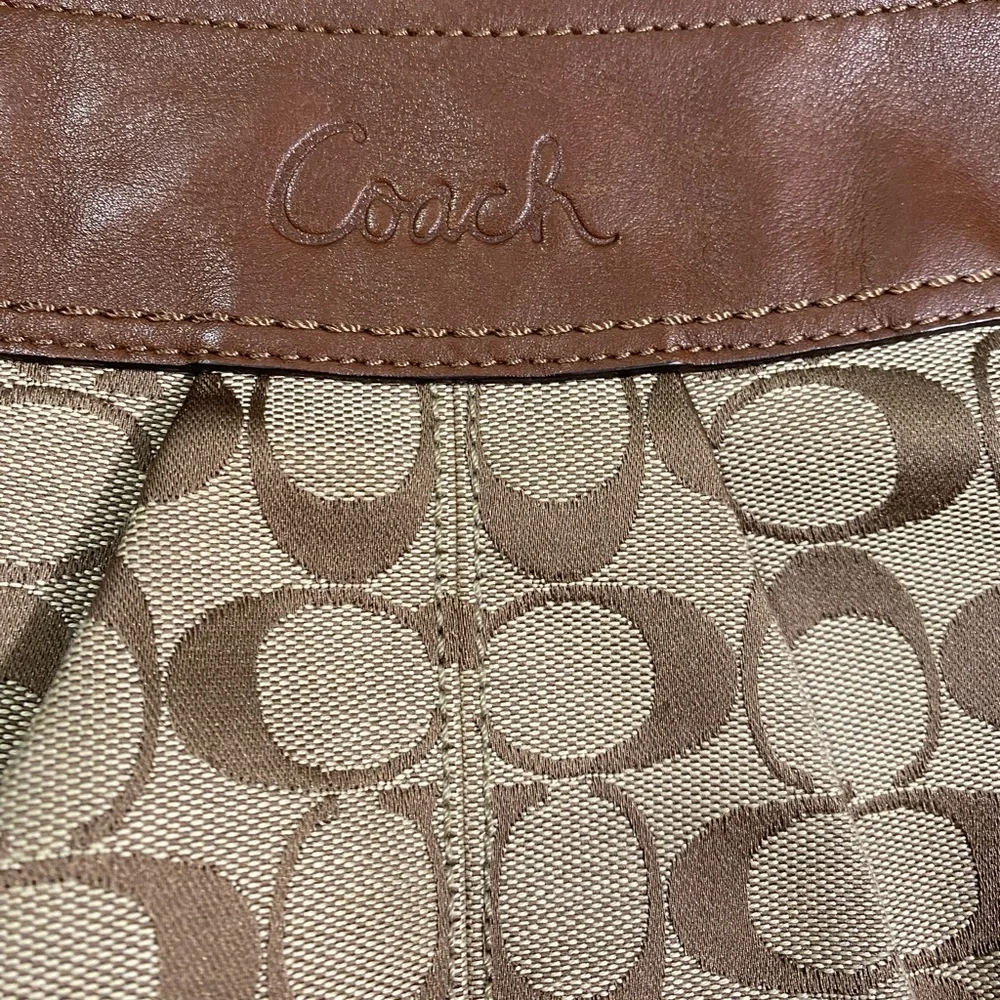 COACH Monogram Hobo Satchel Bag